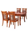 Saphire 4 to 6 seater Extendable Dining Set in Cappuccino Colour