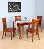 Saphire 4 to 6 seater Extendable Dining Set in Cappuccino Colour
