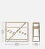 Sapphire Metal Console Table in Brown Finish