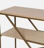Sapphire Metal Console Table in Brown Finish