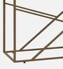 Sapphire Metal Console Table in Brown Finish