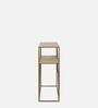 Sapphire Metal Console Table in Brown Finish