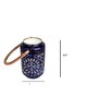 Sapphire Blue Metal Hanging Tea Light Holder