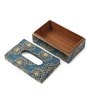 Sapphire Wreath  Tissue Box 