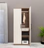 Sappora 2 Door Wardrobe In Bella Noce & Highland Pine Color With Drawer