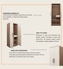 Sappora 2 Door Wardrobe In Bella Noce & Highland Pine Color With Drawer