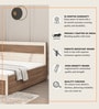 Sappora King Size Bed in Bella Noce & Highland Pine Color with Hydraulic Storage