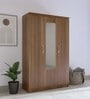 Sapporo 3 Door Wardrobe in Leon Teak finish with Full Mirror