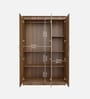 Sapporo 3 Door Wardrobe in Leon Teak finish with Full Mirror