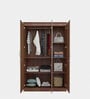 Sapporo 3 Door Wardrobe in Leon Teak finish with Full Mirror