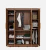 Sapporo 4 Door Wardrobe in Leon Teak Finish