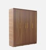 Sapporo 4 Door Wardrobe in Leon Teak Finish
