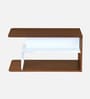 Sara Center Table In Classic Walnut And White Finish