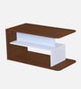 Sara Center Table In Classic Walnut And White Finish