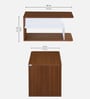 Sara Center Table In Classic Walnut And White Finish