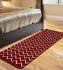 Chevron Pattern Cotton 7 X 2 Feet Machine Made Hallway Runner