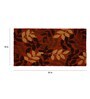 Multicolor Coir Floral Pattern 36X18 Inch Stain Resistant Door Mat