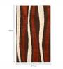 Brown Abstract Microfibre 3 ft x 5 ft Machine Made Carpet