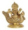 Saraswati Gold & Yellow Brass Idol