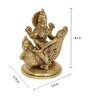 Saraswati Gold & Yellow Brass Idol
