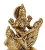Saraswati Gold & Yellow Brass Idol
