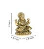 Saraswati Gold Brass Idol