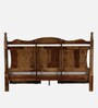 Sarni Sheesham Queen Size Bed In Scratch Resistant Provincial Teak Finish With Drawer Storage