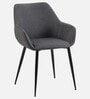 Sarra Fabric Arm Chair In Grey Color