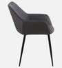Sarra Fabric Arm Chair In Grey Color