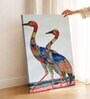 Sarus Crane Stretched Canvas Painting