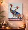 Sarus Crane Stretched Canvas Painting