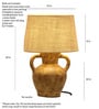 Sassy Hand Painted texture Antique Design Table Lamp