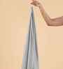 Grey Sateen Haze Striped Bath Towel 75 Cm