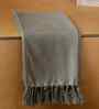 Grey Sateen Haze Striped Bath Towel 75 Cm