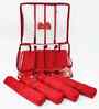 Red 4 Rod Bangle Box Jewellery Bag Organizer