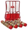 Red 4 Rod Bangle Box Jewellery Bag Organizer