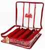 Red 4 Rod Bangle Box Jewellery Bag Organizer