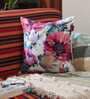 Satin Multicolour 16 x 16 Inch Cushion Cover (Set of 1)