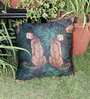 Satin Multicolour 16 x 16 Inch Cushion Cover (Set of 1)