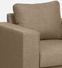 Sato Fabric 1 Seater Sofa in Beige Colour