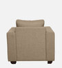 Sato Fabric 1 Seater Sofa in Beige Colour