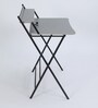 Sato Metal Foldable Study Table in Grey Finish