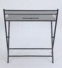 Sato Metal Foldable Study Table in Grey Finish