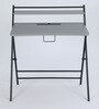 Sato Metal Foldable Study Table in Grey Finish