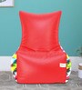 Sattva Cubes Printed Kids XXL Chair Bean Bag with Beans in Red Colour