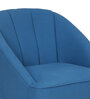 Umag Fabric Barrel Chair in Blue Colour