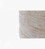 Saturn Pouf In Dark Walnut Finish