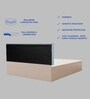 Satya  Queen Size Upholstered Bed In Blue Colour & White Colour With Box Storage