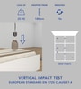 Satya  Queen Size Upholstered Bed In Blue Colour & White Colour With Box Storage
