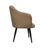 Savannah Bliss Suede Dining Chair In Tan Colour